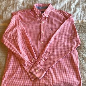 Izod No Iron Gingham Button Down